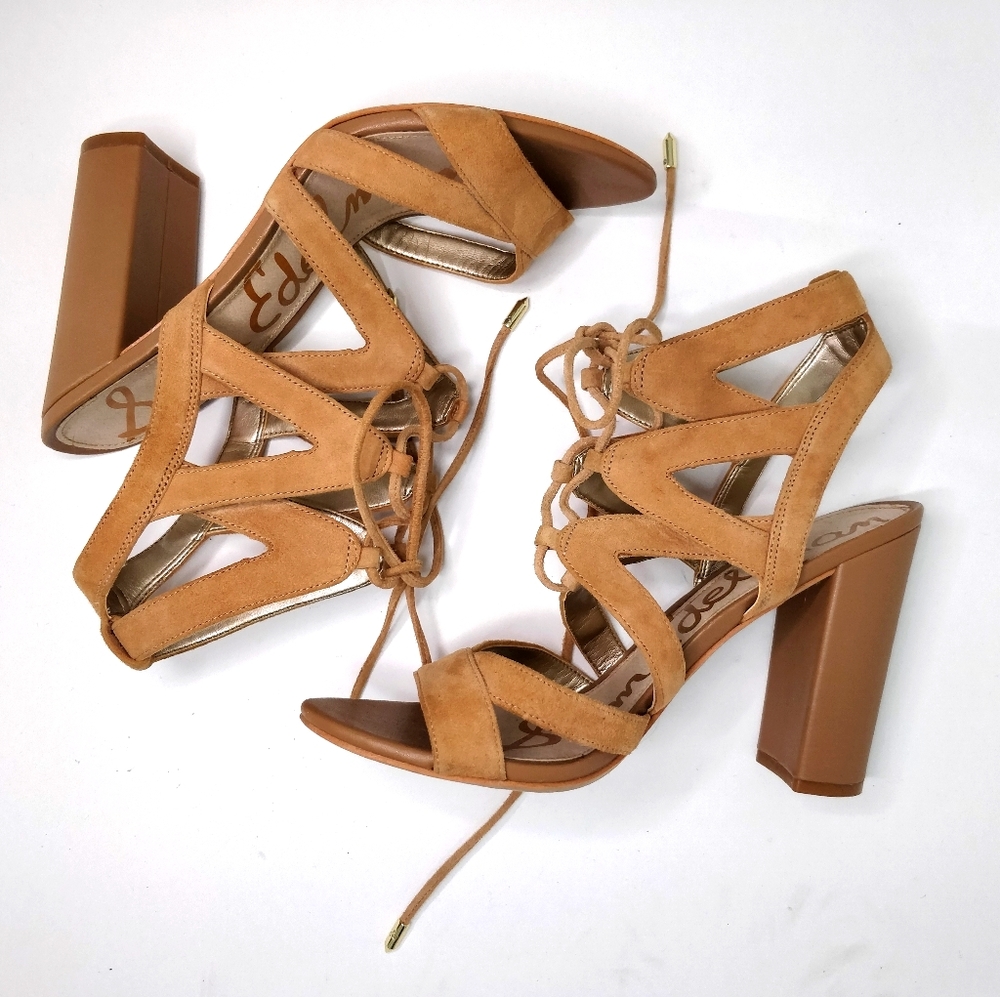 Sam Edelman size 8 women's nude high heel sandals